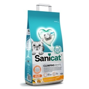 Sanicat Clumping White Duo 10 L