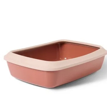 Iriz Litter tray 50 cm with rim champagne roze - toscaans red