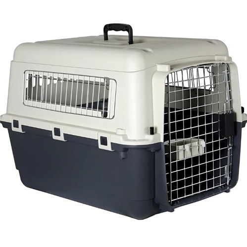 Pet Mode Plastic Transporter with Wheels [Size - 80 x 56 x 59cm]-IATA Approved
