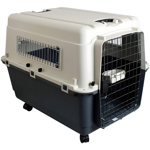 Pet Mode Plastic Transporter with Wheels [Size - 90x60x68cm]-IATA Approved