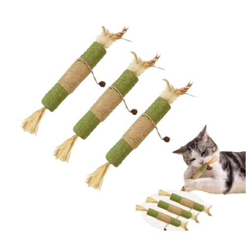 Pet Teething Stick Catnip Pet Chew Toy 2.00x16 CM