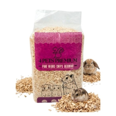 4 Pets Premium Pine Wood Chips Bedding 1.02 kg