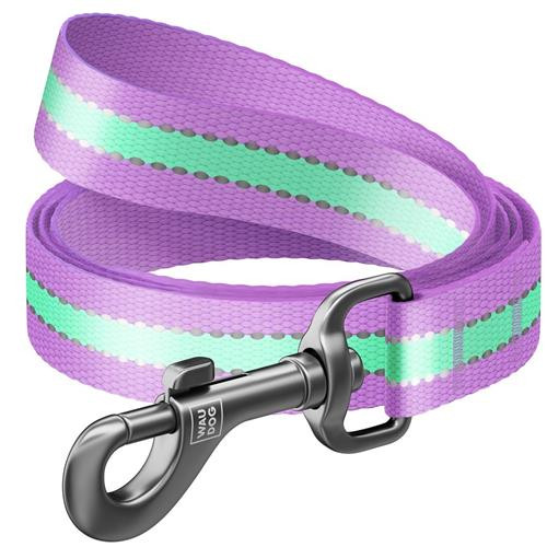 WAUDOG LEAD NYLON GLOWS 122CM PURPL