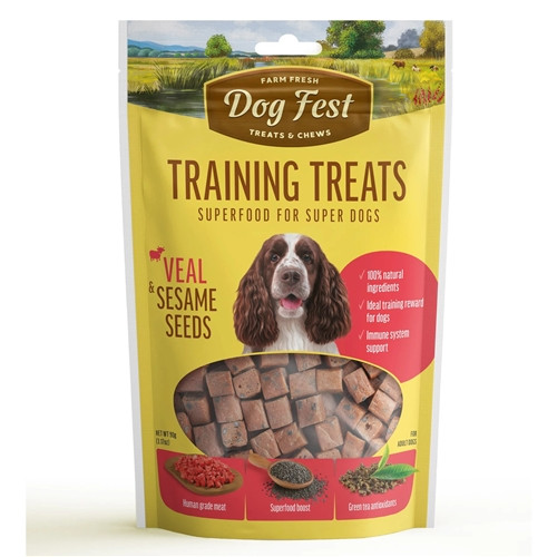 Dog Fest Training Treats Veal & Sesame Seeds 90g[Weight - 90g]