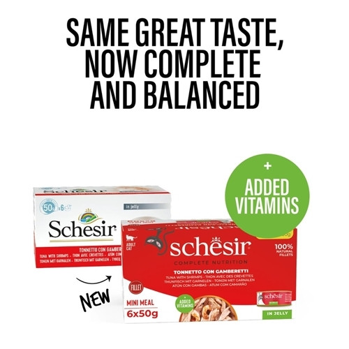 Schesir Kitten Pouch Cream 0-6 Tuna Wet Food 150g