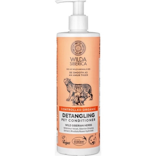 Wilda Siberica. Controlled Organic, Natural & Vegan Detangling pet conditioner, 400 ml