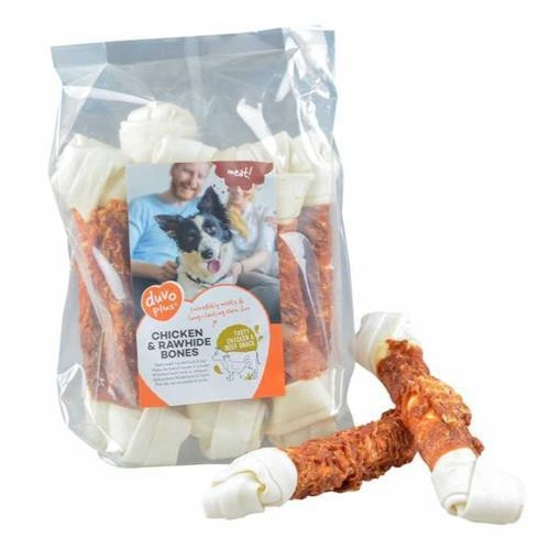 Duvo+ Chicken & Rawhide Small Bones 1PC