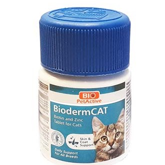 Bio Cat Inject Bio PetActive Biodermcat Biotin and Zinc Tablet 100tabs - Pet World