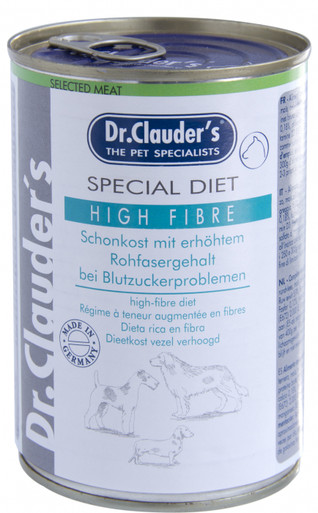 Dr. Clauders Special Diet High Fiber 400 g . Veterinary wet food for ...