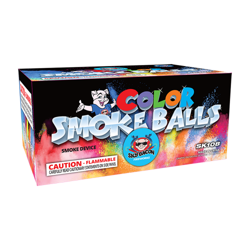 Color Smoke Balls Clay Pack ( 6 pkgs of 12 balls)