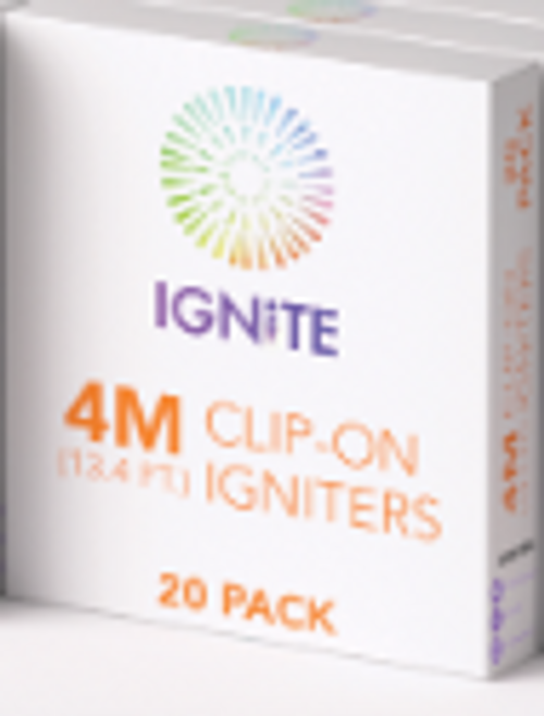 IGNITE Clip On Igniters 4M, 13.1 ft package of 20