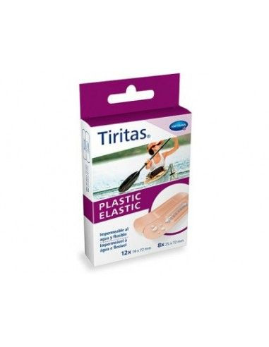 Hartmann tiritas plastic elastic 20 UDS. (19 x 72 cm y 25 x 75 cm).