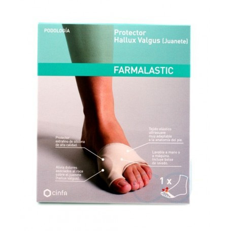 Protector juanetes hallux valgus farmalastic gel t-peq