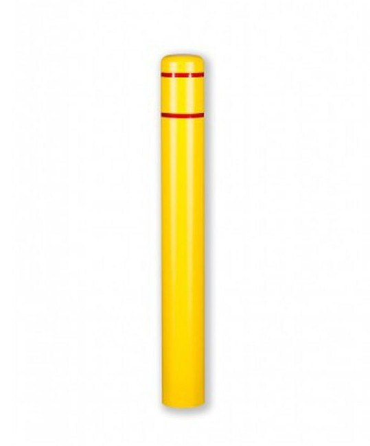 Yellow HDPE Bollard Cover, 5' long