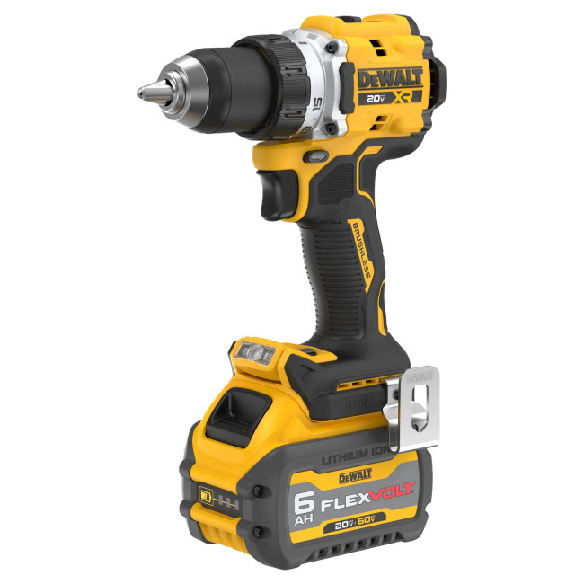 DEWALT 20V MAX XR 1/2-in. Brushless Cordless Drill/Driver Kit with 6Ah FLEXVOLT Battery