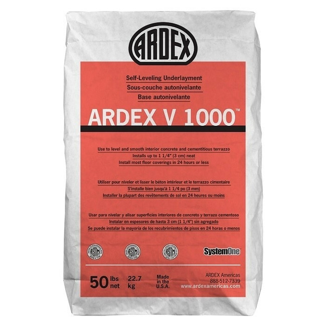 Ardex V1000 Self-Leveling Underlayment 50 Pound Bag