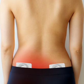 Pain Relief Patch Placement on Hips #3