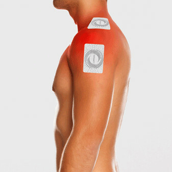 Pain Relief Patch Placement on Shoulders #2