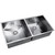 Cefito 865x440mm Handmade Stainless Steel Kitchen Under/Topmount Double Sink