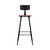 Set of 2 Artiss Bar Stools Pinewood Metal - Black and Wood