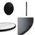 Embellir Wall Mirror 70cm Round Makeup Mirror Frameless Bathroom Vanity