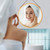 CARLA HOME Hanging Round Wall Mirror 38 cm - Solid Bamboo Frame and Adjustable