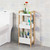3-Tier White Storage Bathroom Shelf