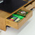 Bamboo Monitor Stand Desk Organizer with 2 Drawers
