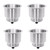 4PCS Stainless Drink Cup Holder Insert for Boat/Car/Truck RV/Camper/Yacht/Sofa