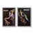 40cmx60cm Bally Man & Woman 2 Sets Black Frame Canvas Wall Art
