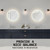 La Bella LED Wall Mirror Round Touch Anti-Fog Makeup Decor Bathroom Vanity 50cm