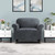 Artiss Velvet Sofa Cover Plush Couch Cover Lounge Slipcover 1 Seater Grey