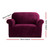 Artiss Velvet Sofa Cover Plush Couch Cover Lounge Slipcover 1 Seater Ruby Red