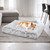 Dog Pet Cat Calming Bed Warm Plush Round Nest Comfy Sleeping Bed Dark Grey 70cm