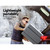 Giselle Bedding Portable Mattress Folding Foldable Foam Floor Bed Black/Grey