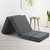 Giselle Bedding Portable Mattress Folding Foldable Foam Floor Bed Black/Grey