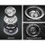 Cefito Granite Stone Kitchen Laundry Sink Top Under mount Round 430x200mm Black