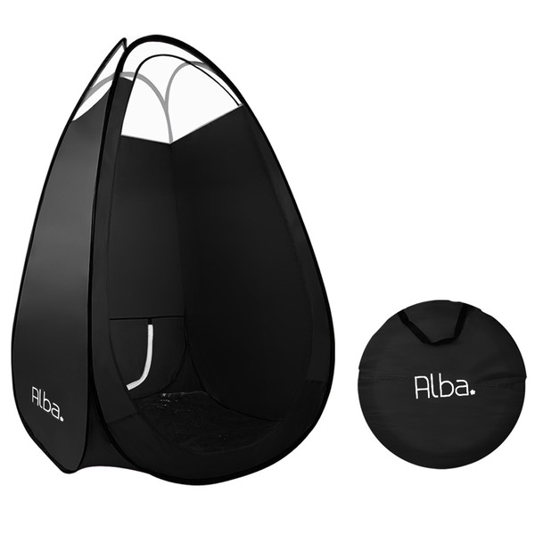 Portable Pop Up Spray Tanning Tent with Sturdy Structure Black