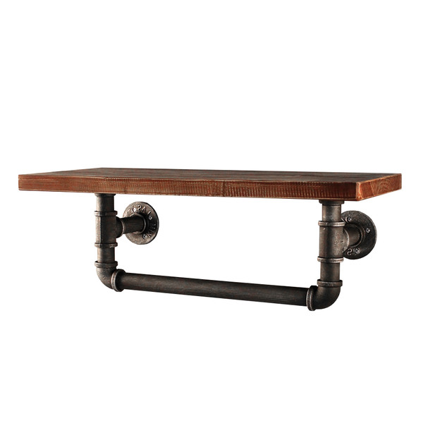 Artiss Rustic DIY Pipe Shelf Industrial Vintage Wall Shelves Brackets Bookshelf