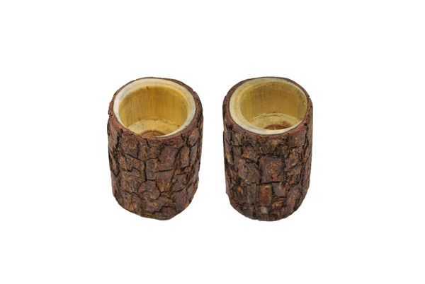 Set of 2 Wooden Egg Cup Natural Solid Material Great Quality Long Time Use