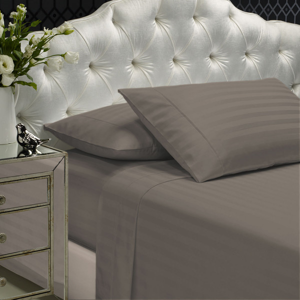 Royal Comfort 1200TC Sheet Set Damask Cotton Blend Soft Sateen Bedding