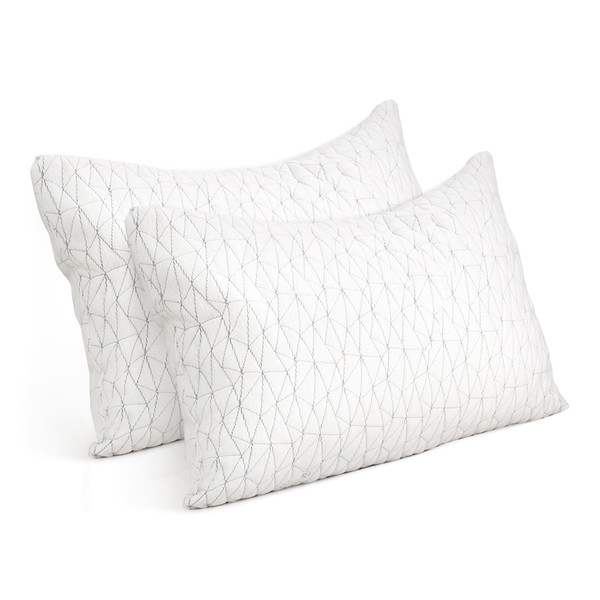 Giselle Bedding Set of 2 Rayon King/Single Memory Foam Pillow Durable