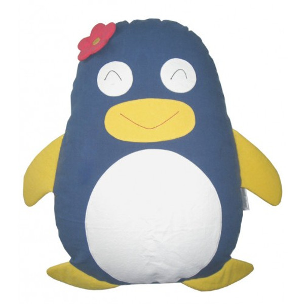 Penguin Cuddling Cushion Grey/Green Solid Mterial High Quality