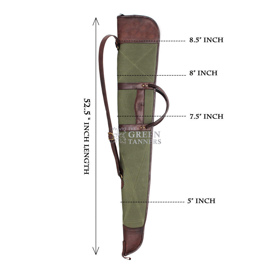 Green Canvas Shotgun Cover, Shotgun Cover, Gun Cover, Canvas Gun Cover