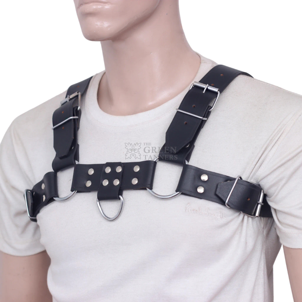 leather mens harness, leather harness