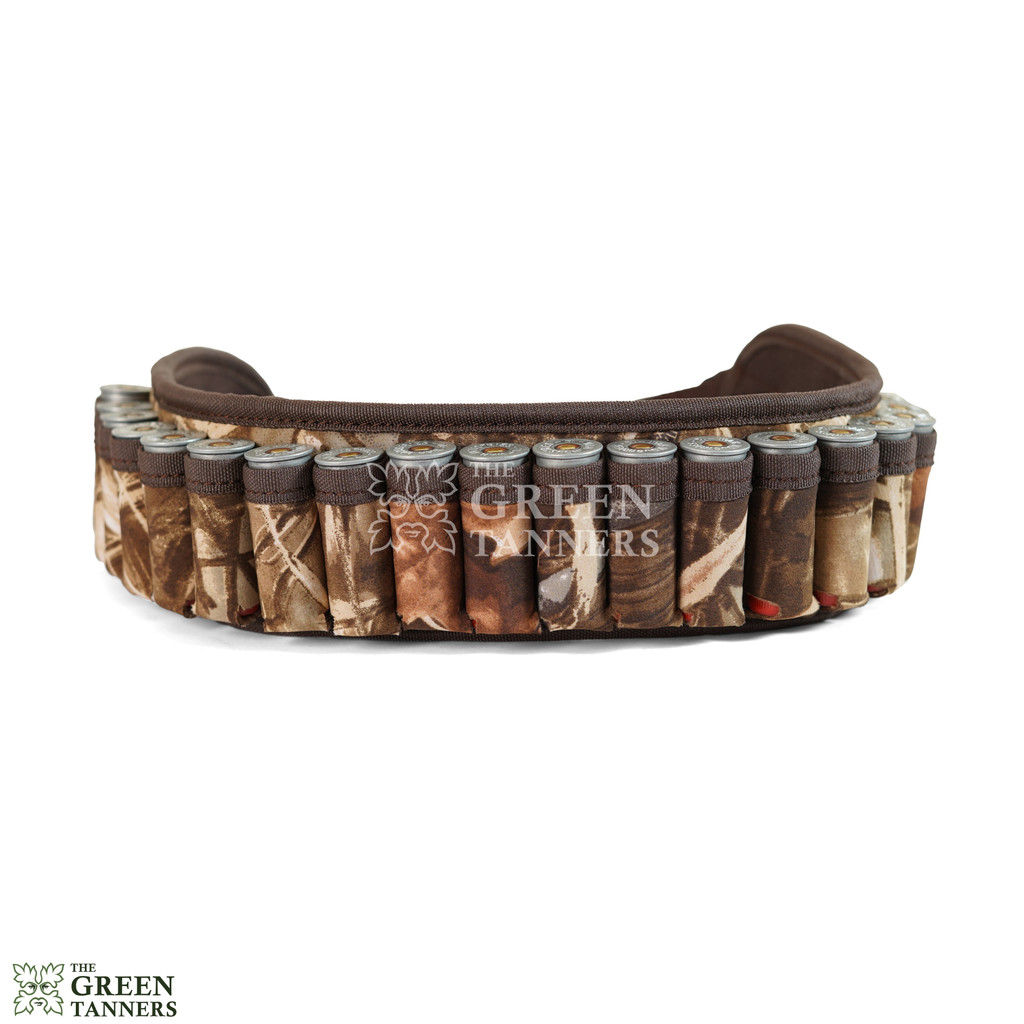 shotgun cartridge belt, ammo bandolier belt, canvas shotgun cartridge belt