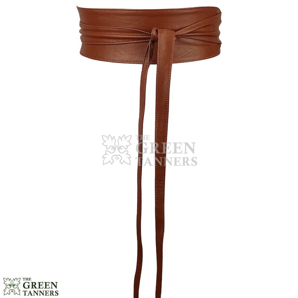 leather obi belt, leather wrap belts, leather sash belt, brown wrap belt