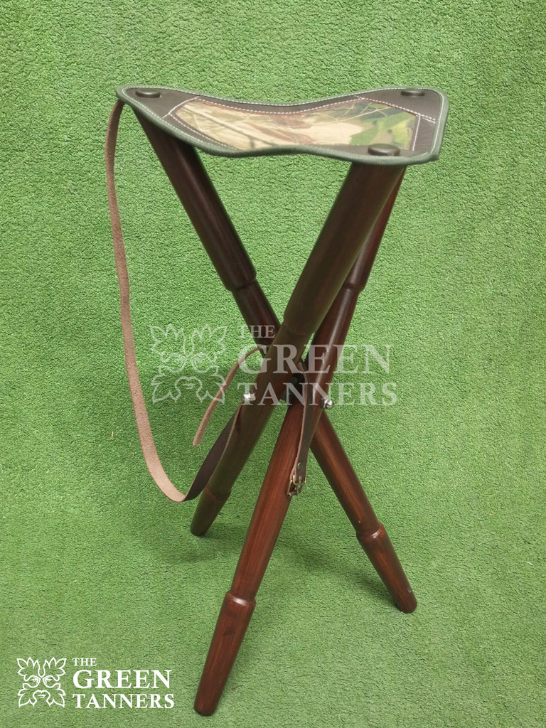 cordura seat camping stool for hunting, tripod camping stool