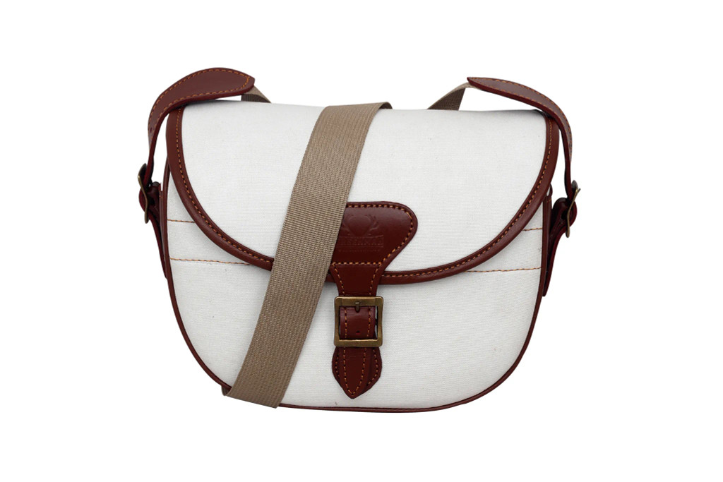 leather cartridge bags,  cream leather cartridge bags, canvas leather cartridge bags