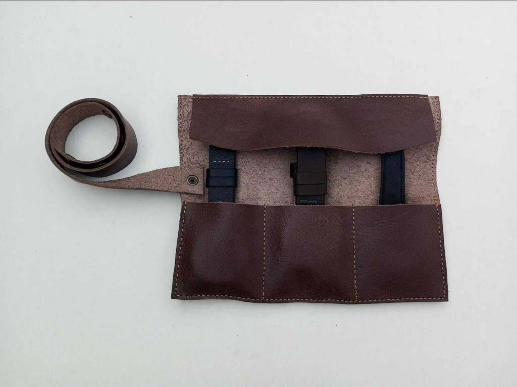 leather watch roll, watch roll, watch organizer, watch roll for travel